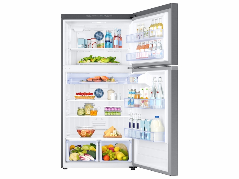 21 cu. ft. Top Freezer Refrigerator with FlexZone&trade; in Stainless Steel