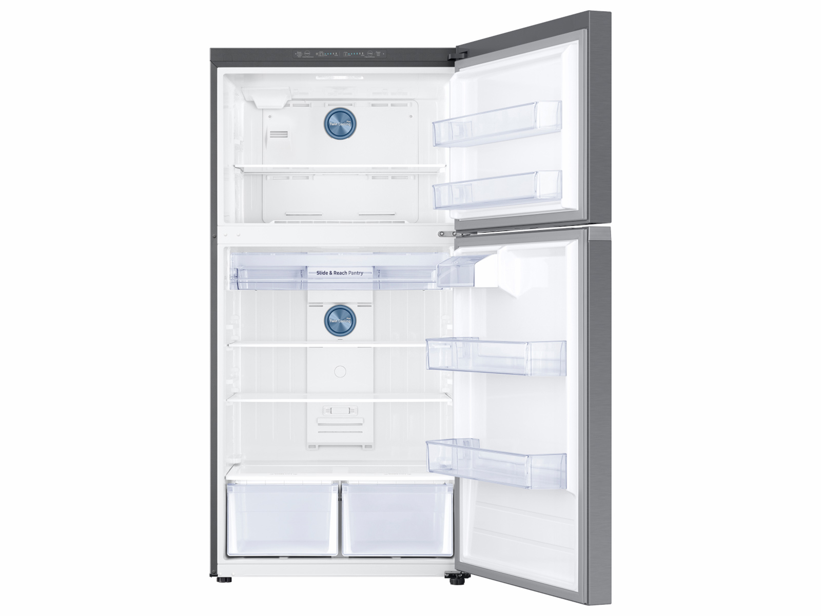 NUTRIFROST Side-by-Side Refrigerators with Ice Makers, 18.1 Cubic Feet No  Frost Freestanding Freezer Fridge, 2 Door Full Size Refrigerator for