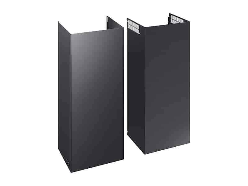 Bespoke Smart Wall Mount Hood Extension Kit in Black Stainless Steel - 7000 Series