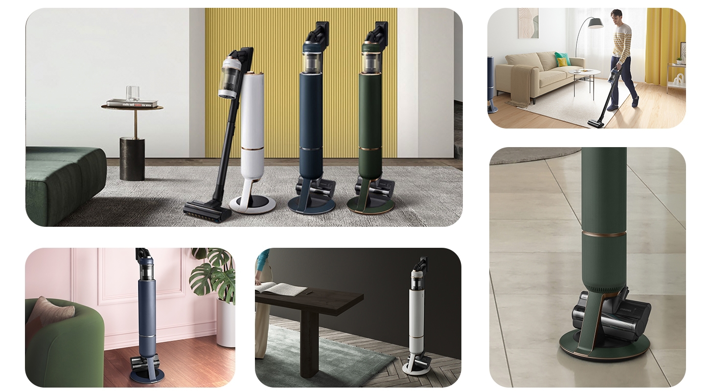 Bespoke Jet™ Cordless Stick Vacuum with All in One Clean Station in Woody  Green (2022) - VS20A95923N/AA