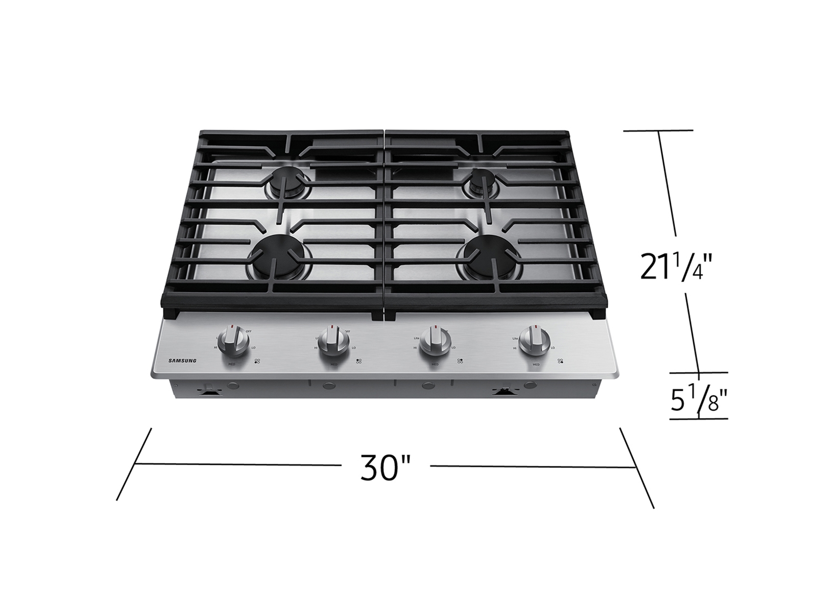 Thumbnail image of 30&quot; Gas Cooktop in Stainless Steel