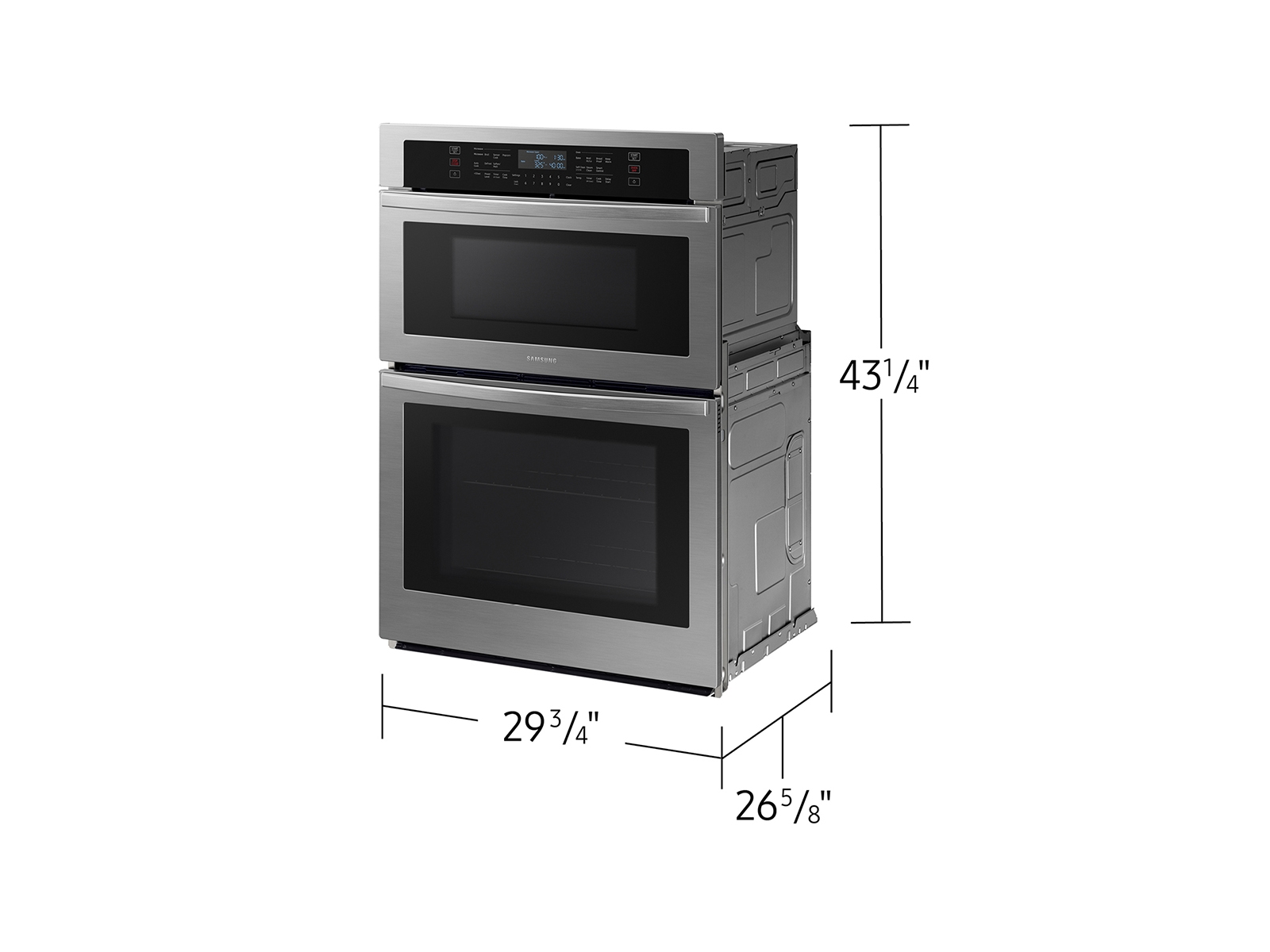 30” Smart Electric Wall Oven with Microwave Combination in Stainless Steel