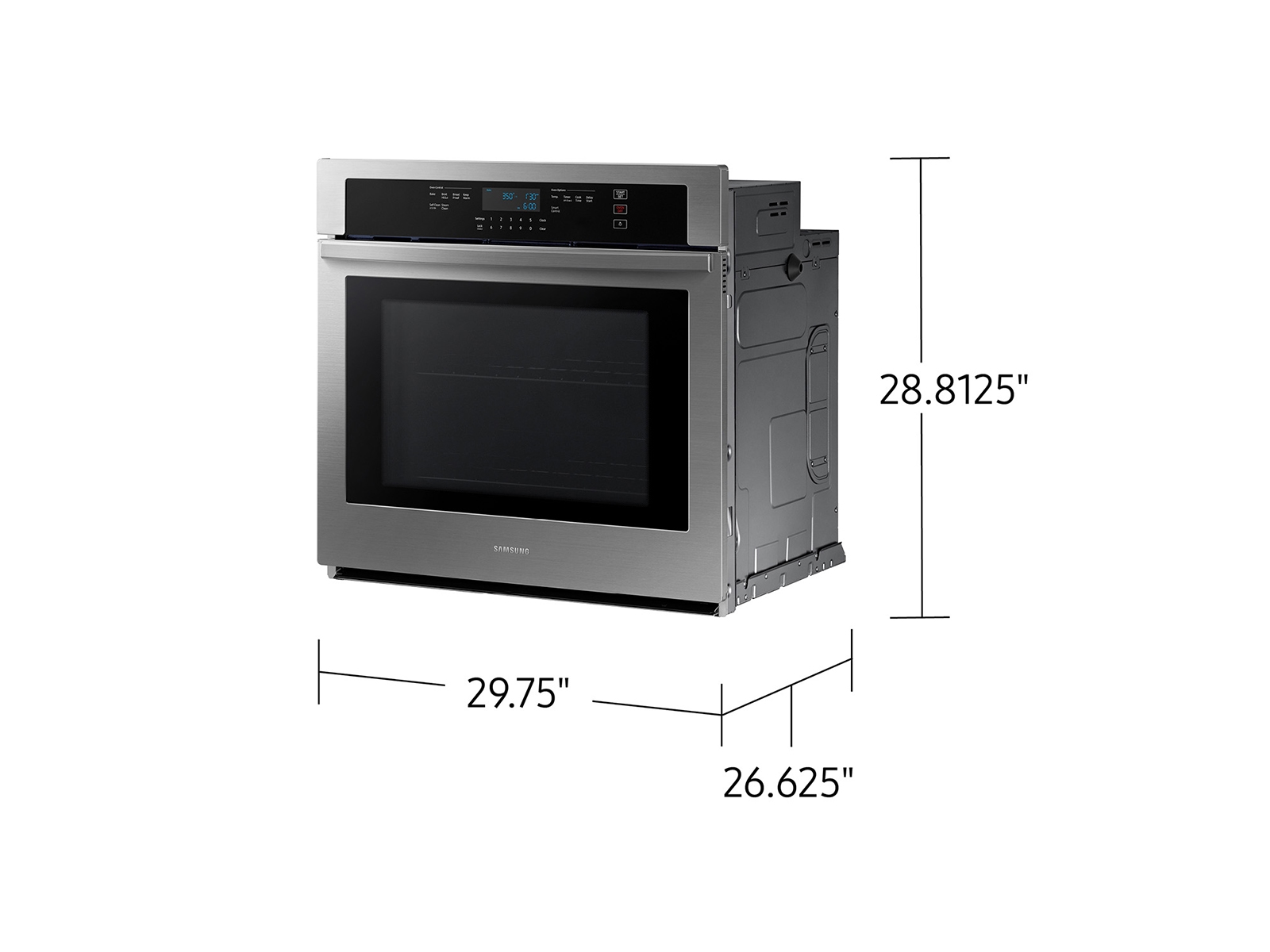 30” Smart Single Wall Oven in Stainless Steel