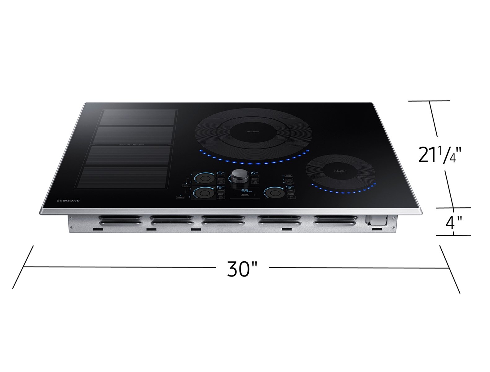 30” Smart Induction Cooktop in Stainless Steel