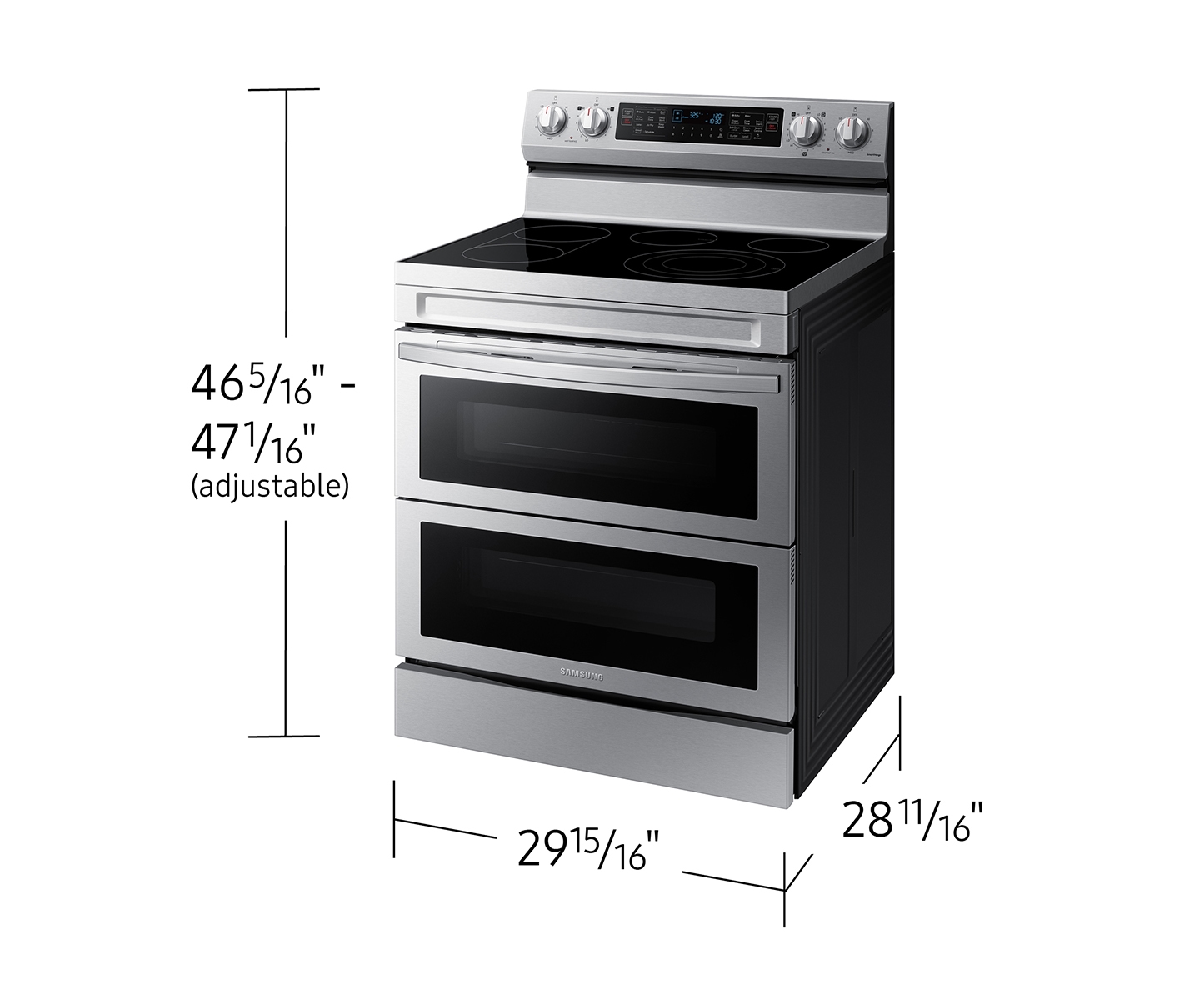 Thumbnail image of 6.3 cu. ft. Smart Freestanding Electric Range with Flex Duo&trade;, No-Preheat Air Fry &amp; Griddle in Stainless Steel