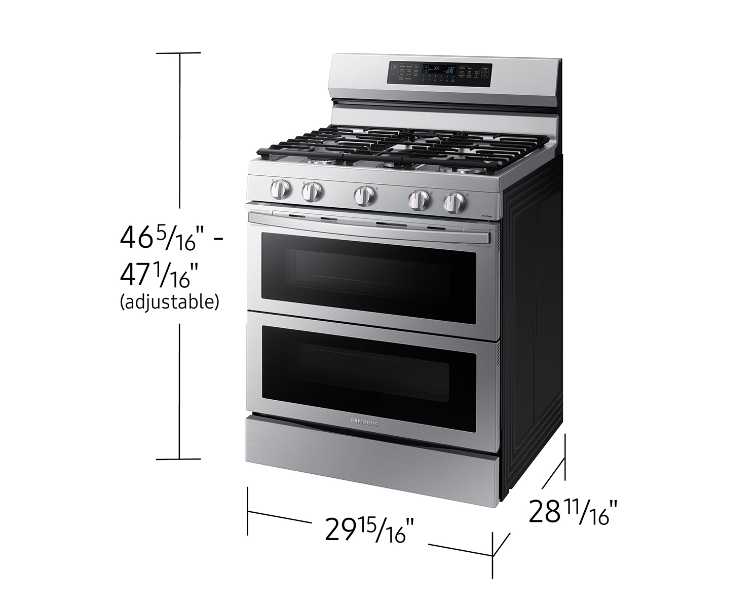 Thumbnail image of 6.0 cu. ft. Smart Freestanding Gas Range with Flex Duo&trade;, Stainless Cooktop &amp; Air Fry in Stainless Steel