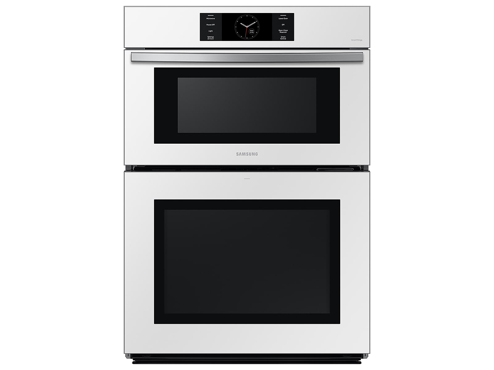 Samsung Bespoke 30" Microwave Combination Wall Oven with with Flex Duo™ in White Glass(NQ70CB700D12AA)