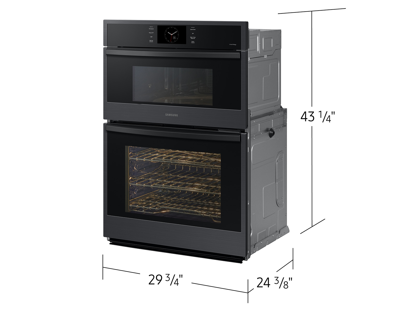 Thumbnail image of 30&quot; Microwave Combination Wall Oven with Steam Cook in Matte Black Steel
