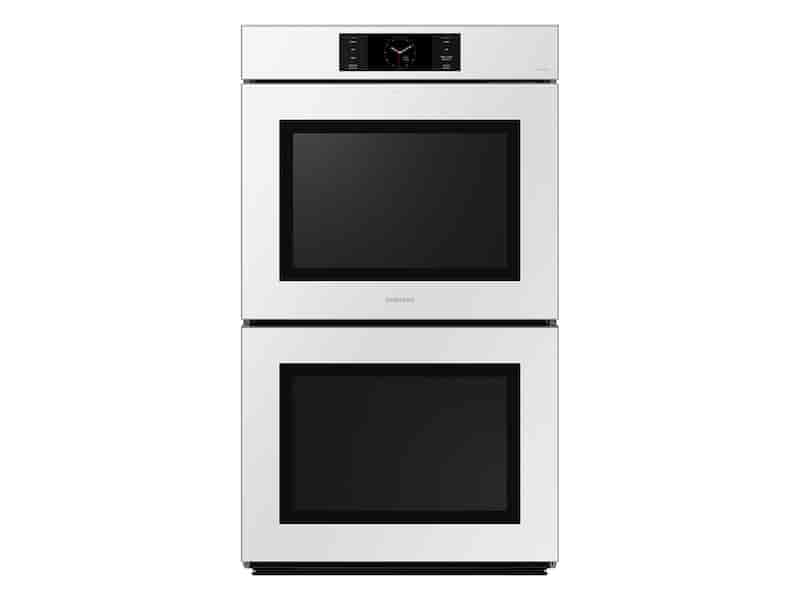 Bespoke 30” White Glass Double Wall Oven with AI Pro Cooking™ Camera
