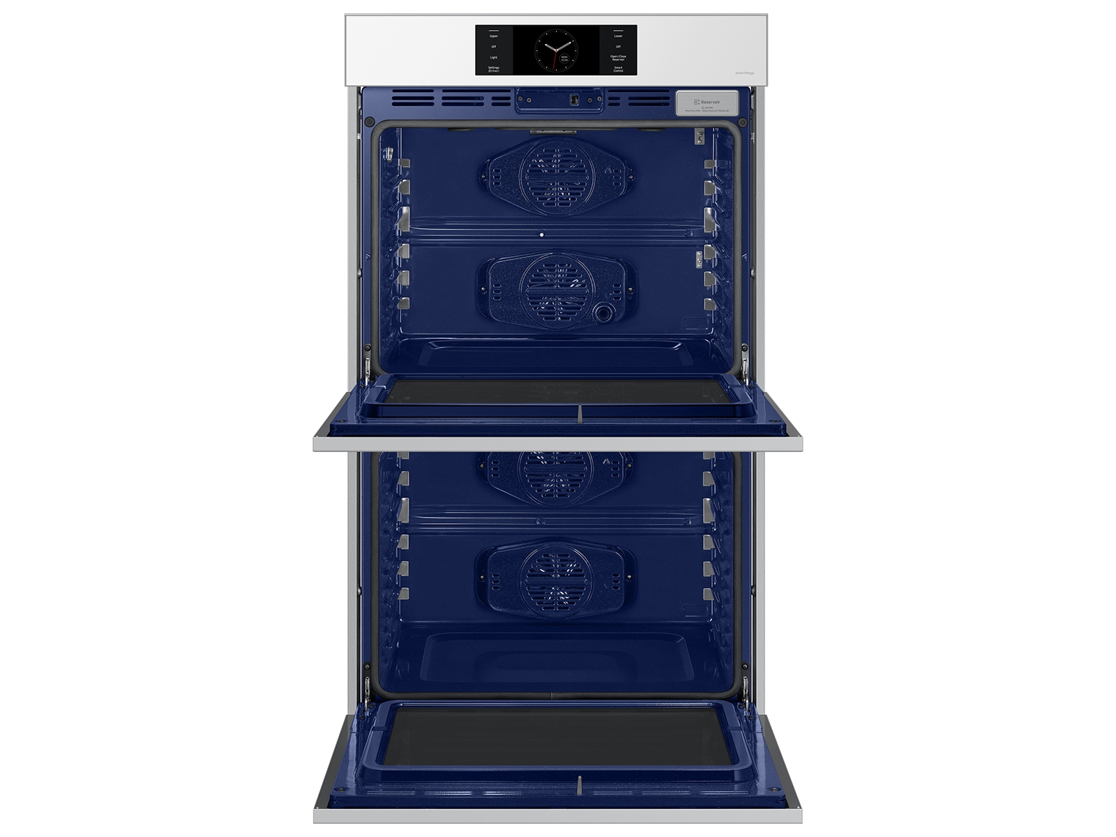 Thumbnail image of Bespoke 30” White Glass Double Wall Oven with AI Pro Cooking™ Camera
