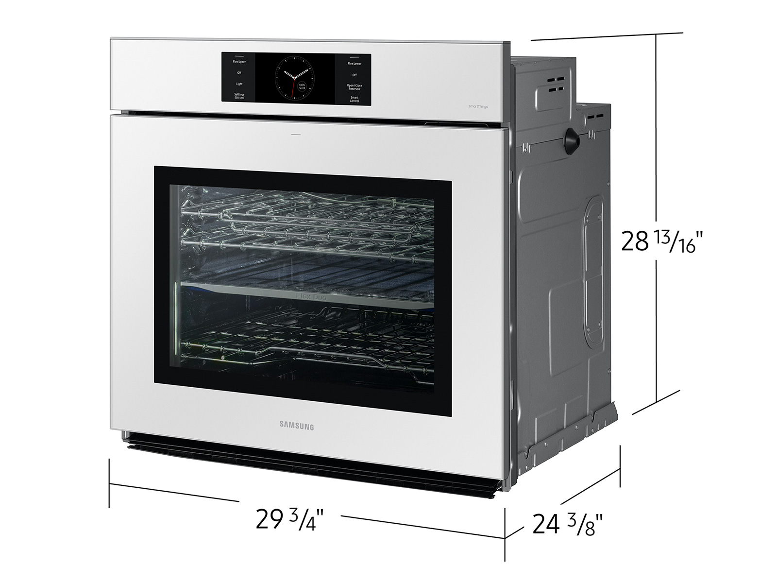 Thumbnail image of Bespoke 30” White Glass Single Wall Oven with AI Pro Cooking™ Camera