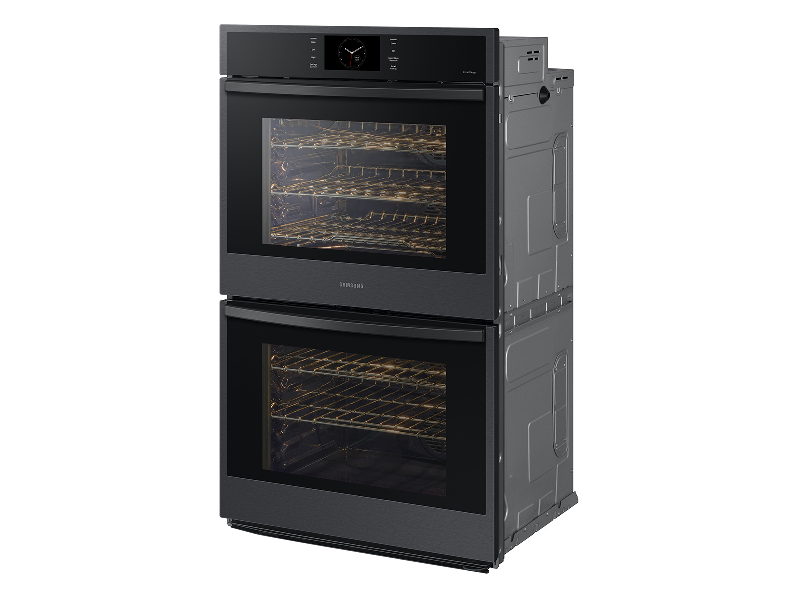 Thumbnail image of 30” Double Wall Oven with Steam Cook in Matte Black Steel