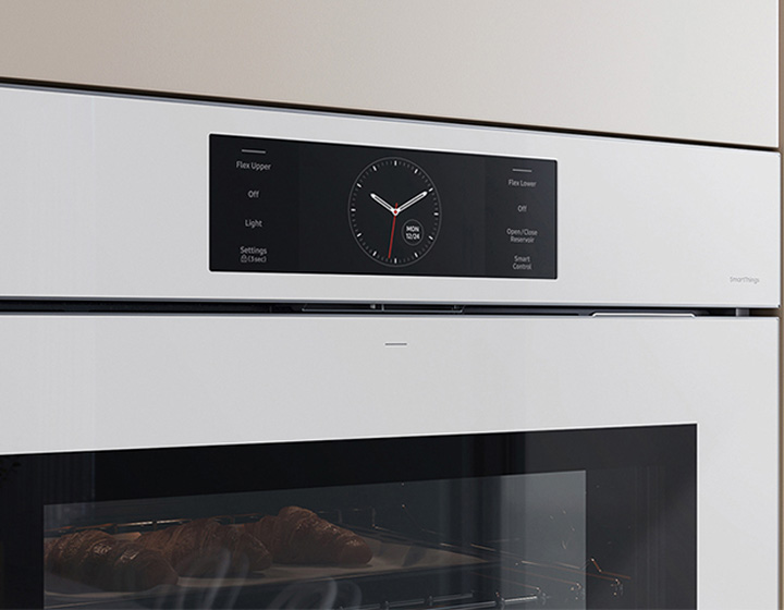 Samsung 30” Single Wall Oven with Flex Duo™ 7” AI Home touchscreen