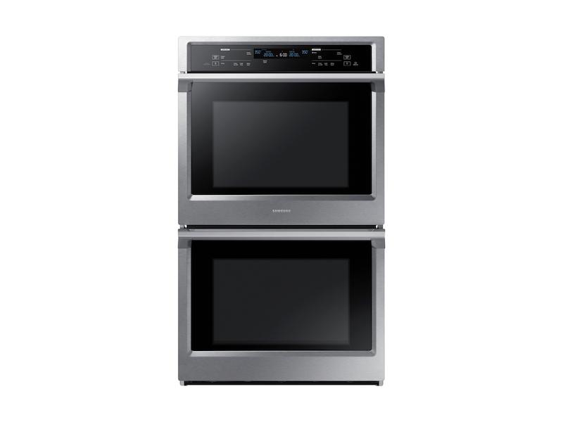 30 Smart Double Wall Oven With Steam Cook In Stainless Steel Nv51k6650ds Aa Samsung Us - 23 Inch Double Wall Oven