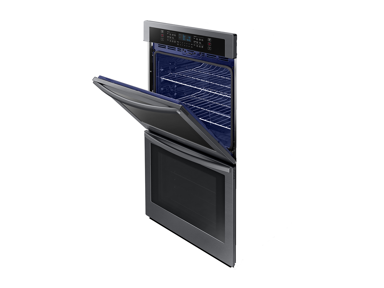 30" Double Wall Oven with WiFi in Black Stainless Steel Wall Ovens