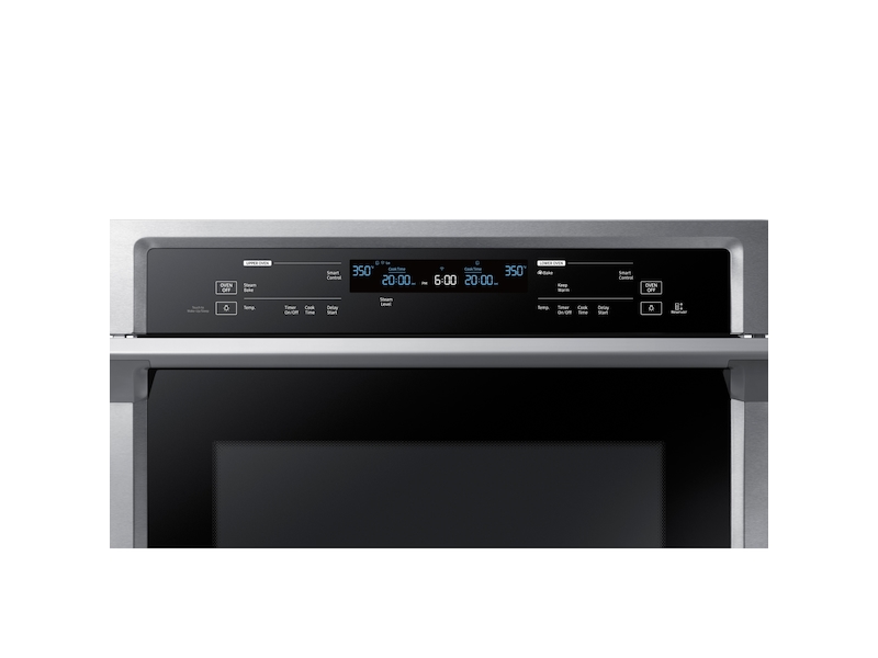 30&quot; Smart Double Electric Wall Oven with Steam Cook in Stainless Steel