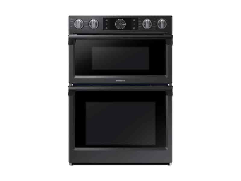 30” Smart Microwave Combination Wall Oven with Flex Duo™ in Black Stainless Steel