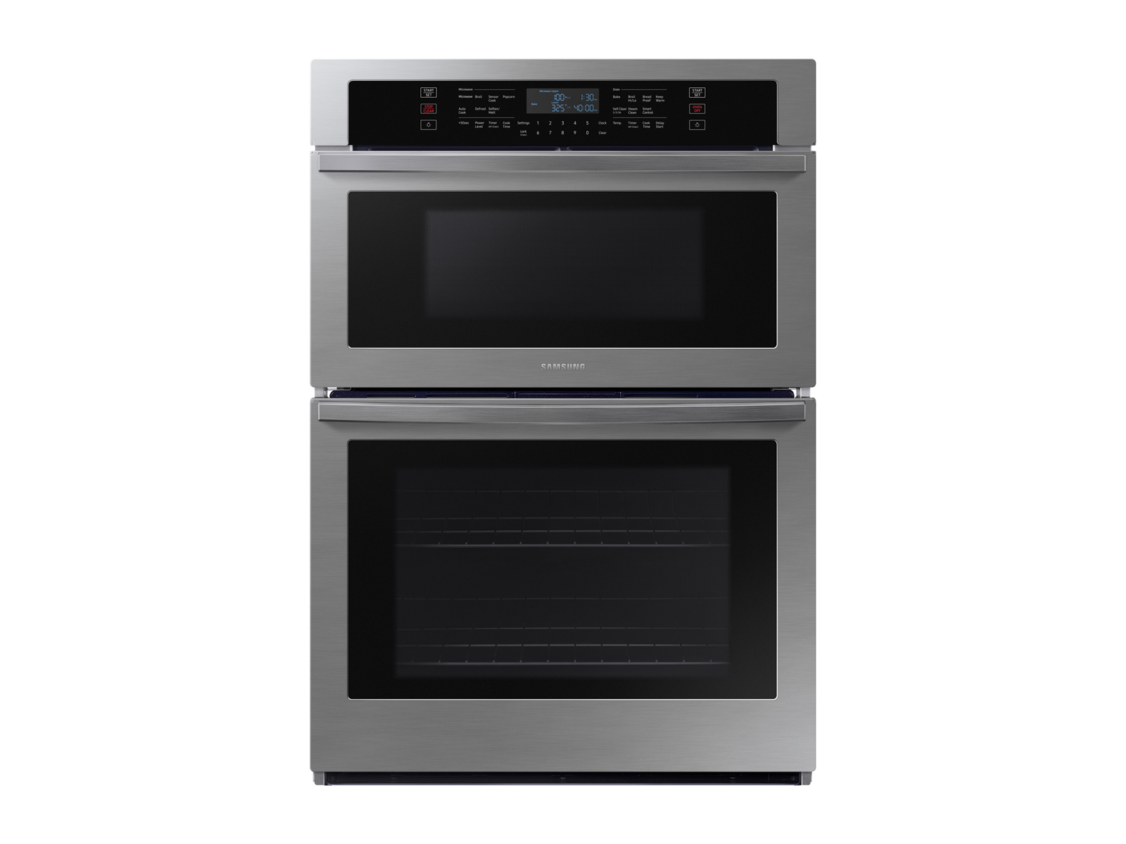 Samsung 30" Smart Electric Wall Oven with Microwave Combination in Stainless Steel(NQ70T5511DS/AA)