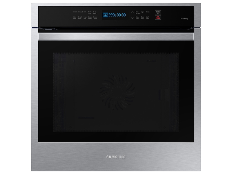 24 3 1 Cu Ft Single Electric Wall Oven With Convection And Wi Fi In Stainless Steel Ovens Nv31t4551ss Aa Samsung Us - General Electric 24 Inch Wall Oven