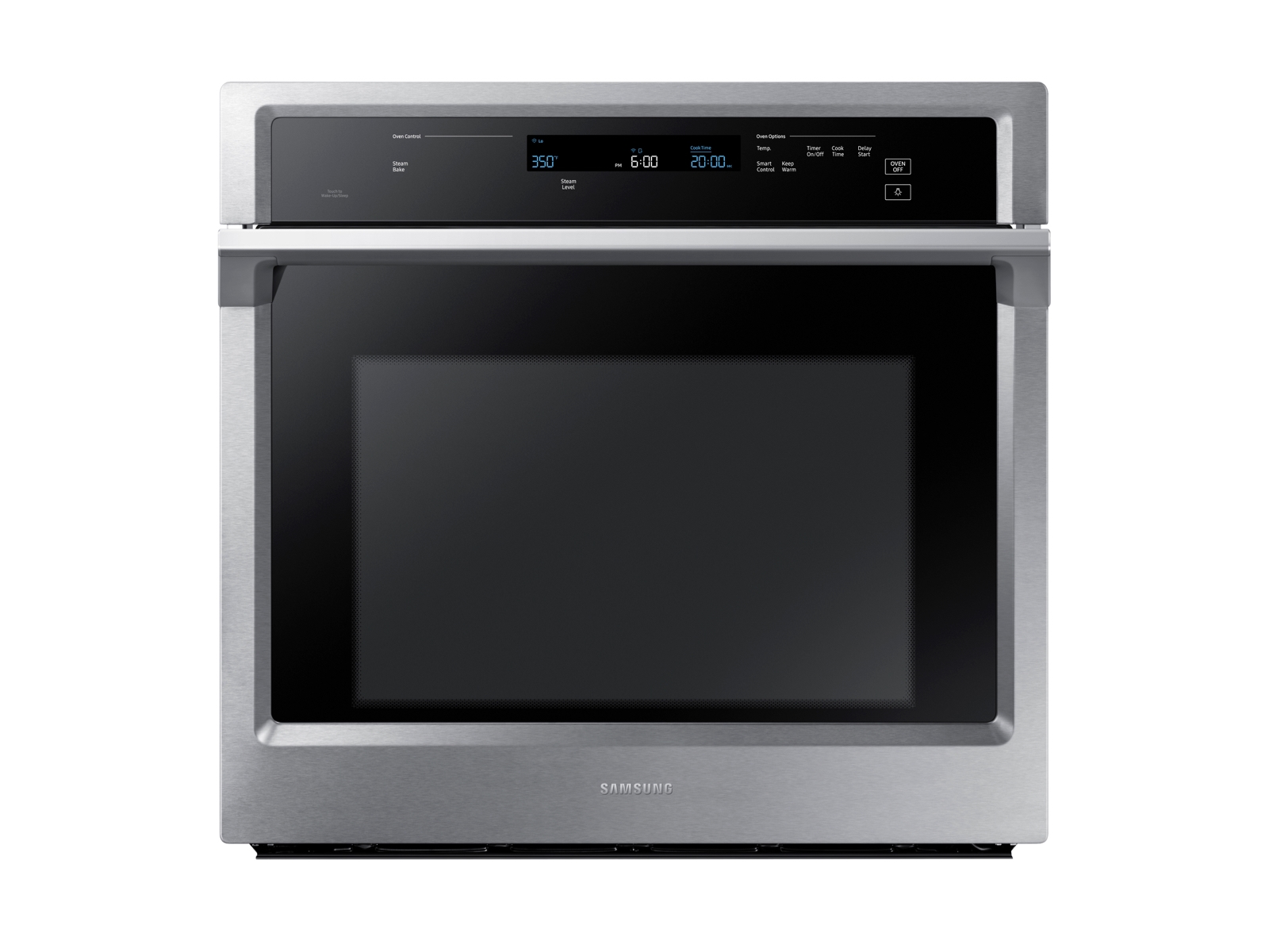 Samsung 30" Smart Single Electric Wall Oven with Steam Cook in Stainless Steel(NV51K6650SS/AA)