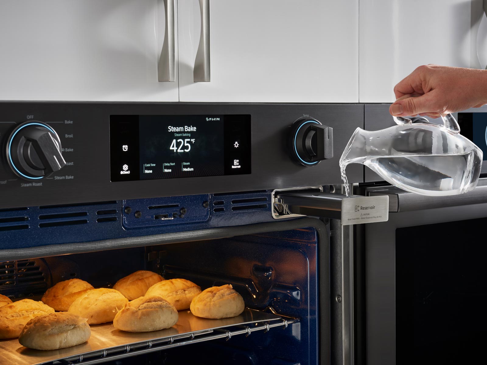 Thumbnail image of 30&quot; Flex Duo&trade; Chef Collection Single Wall Oven in Matte Black Stainless Steel