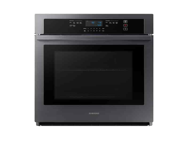 30” Smart Single Wall Oven in Black Stainless Steel