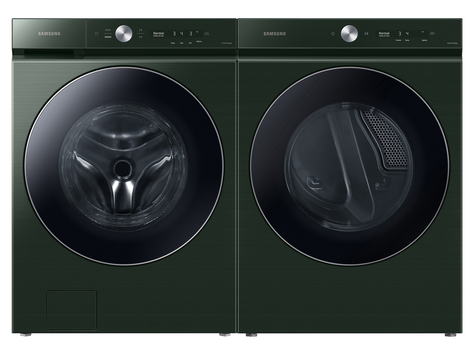 Thumbnail image of Bespoke Ultra Capacity Front Load Washer and Electric Dryer in Forest Green
