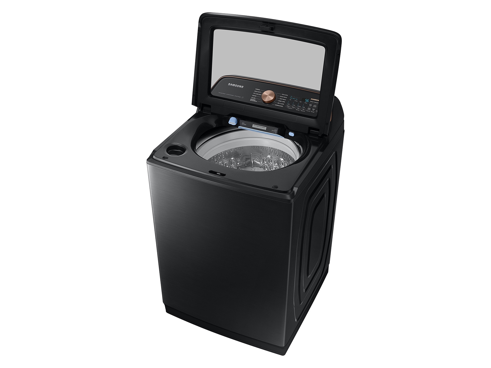 Thumbnail image of 5.4 cu. ft. Extra-Large Capacity Smart Top Load Washer with Pet Care Solution and Auto Dispense System in Brushed Black