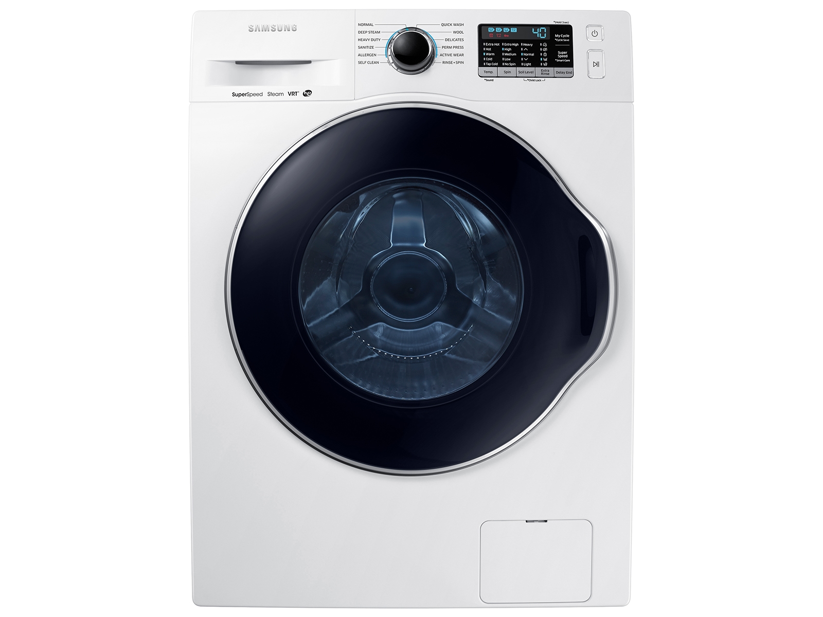 WW22K6800AW/A2 | 2.2 cu. ft. Compact Front Load Washer with Super Speed in White | Samsung Business US