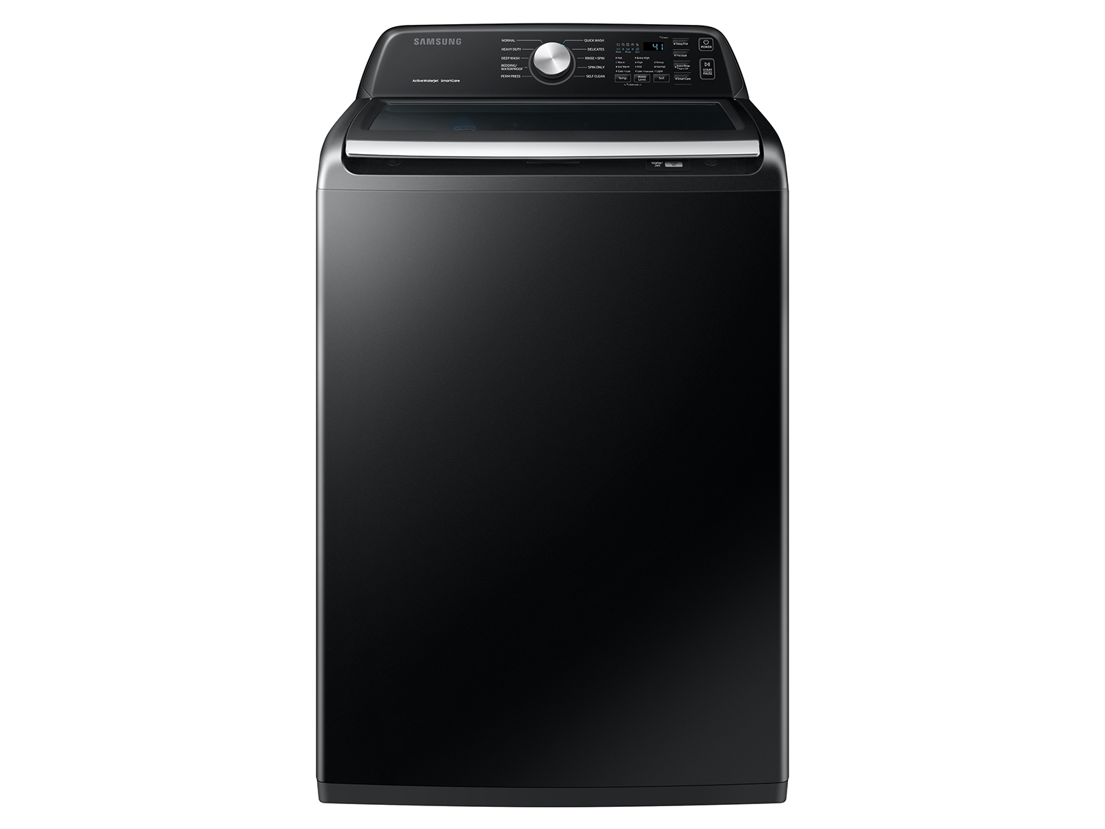 Samsung 4.4 cu. ft. Top Load Washer with ActiveWave™ Agitator and Active WaterJet in Brushed Black(WA44A3405AV/A4)