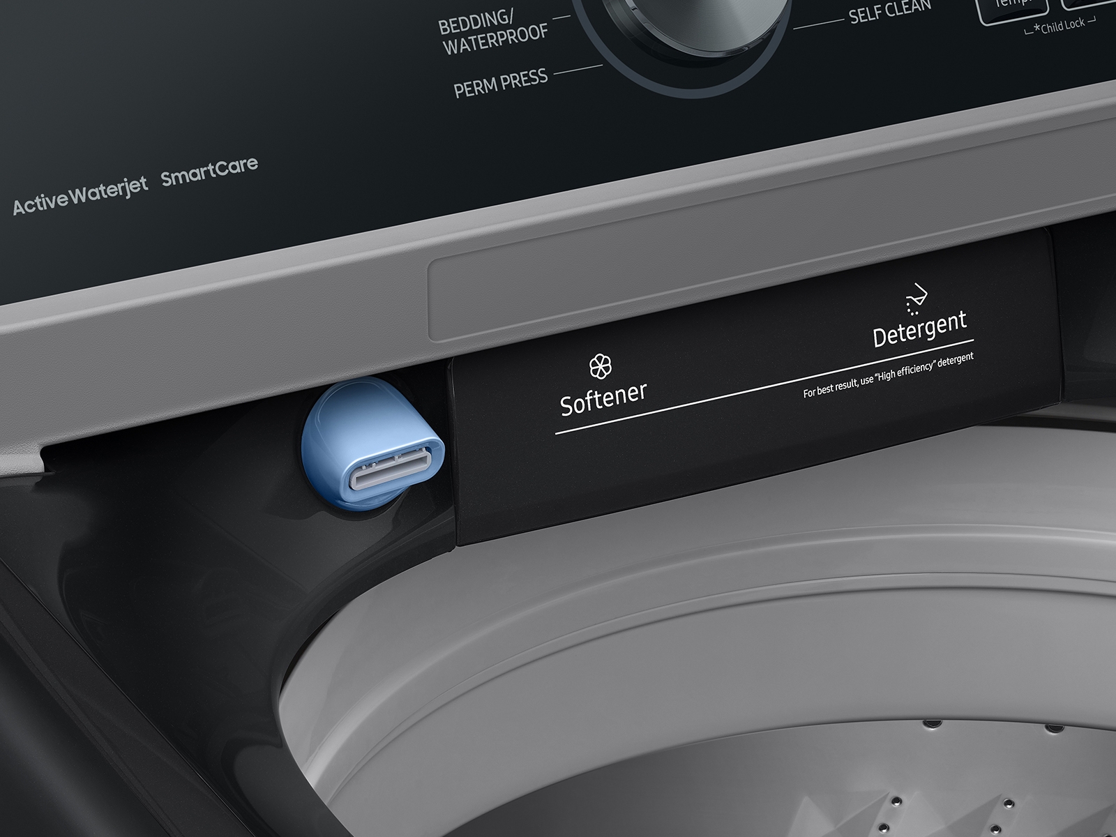 Thumbnail image of 4.4 cu. ft. Top Load Washer with ActiveWave&trade; Agitator and Active WaterJet in Brushed Black