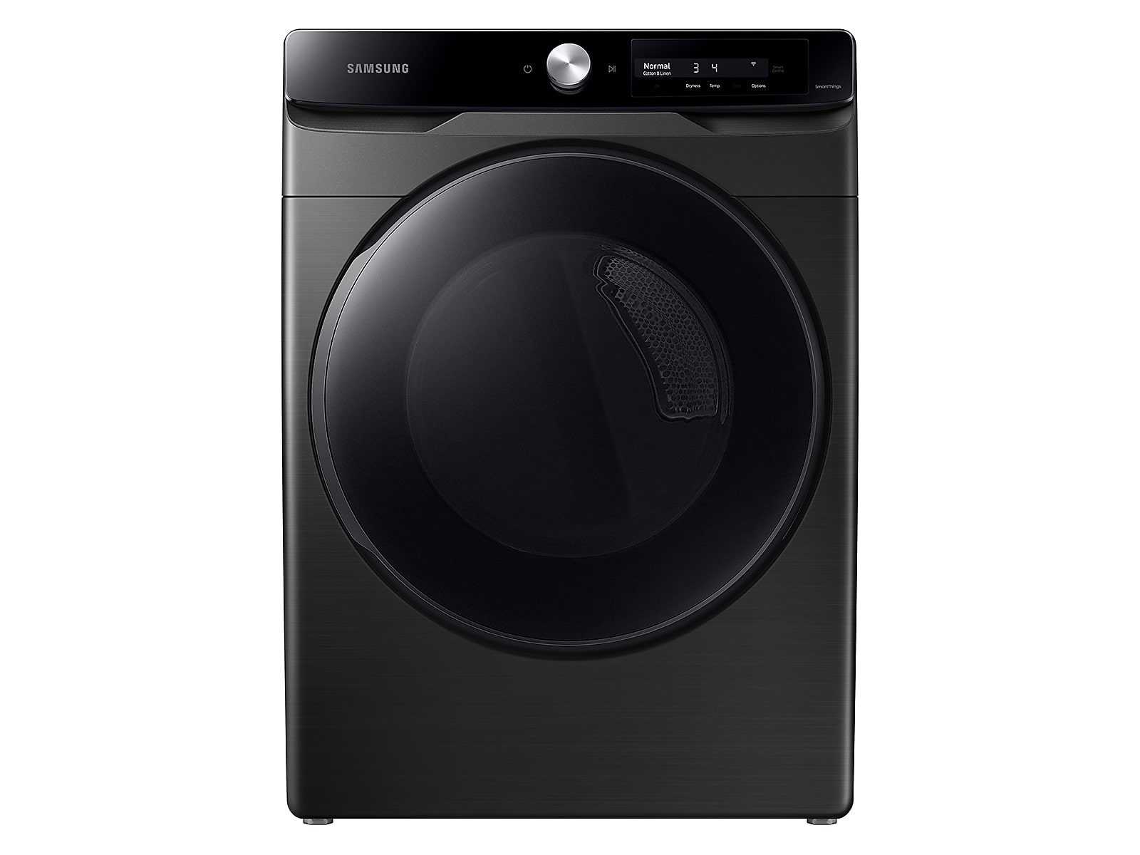 Samsung 7.5 cu. ft. Smart Dial Electric Dryer with Super Speed Dry in Brushed Black(DVE45A6400V/A3)
