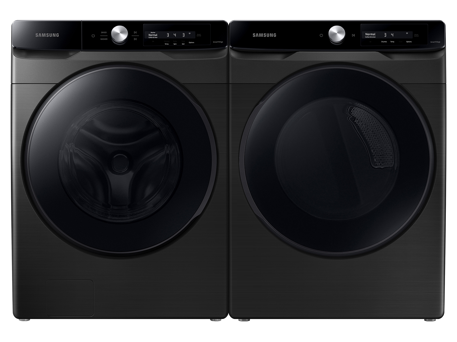 Thumbnail image of 4.5 cu. ft. Large Capacity Smart Dial Front Load Washer with Super Speed Wash in Brushed Black