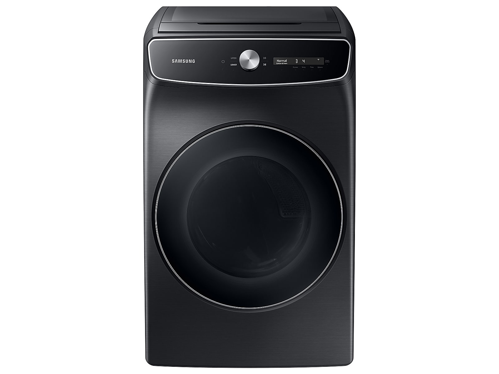 Samsung 7.5 cu. ft. Smart Dial Electric Dryer with FlexDry™ and Super Speed Dry in Brushed Black(DVE60A9900V/A3)