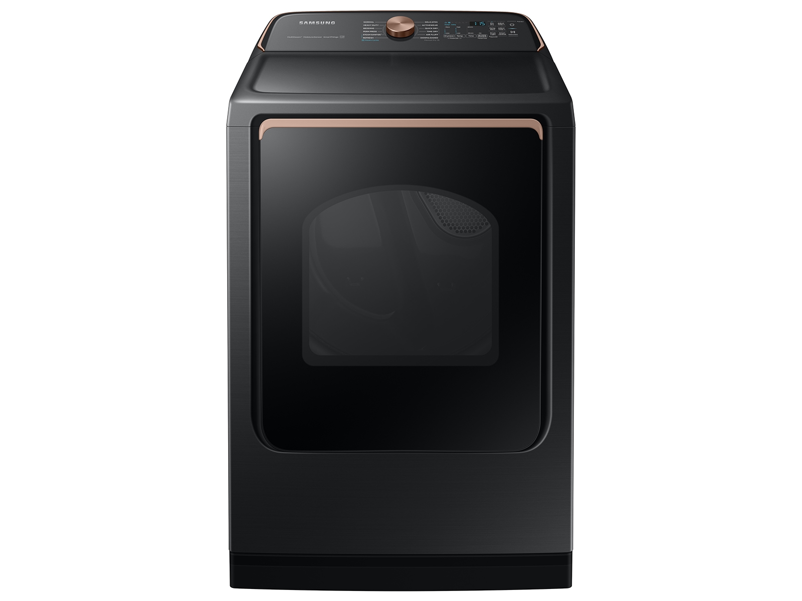 Samsung 7.4 cu. ft. Smart Gas Dryer with Steam Sanitize+ in Brushed Black(DVG55A7700V/A3)