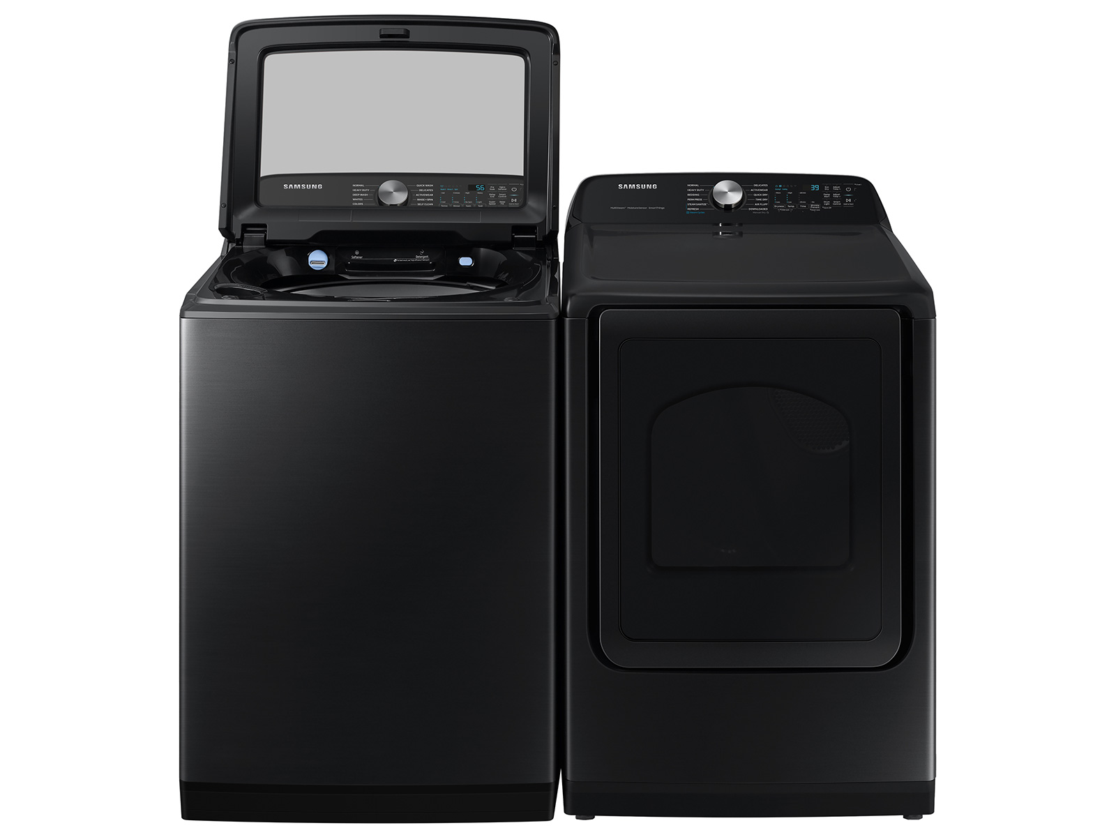 7.4 cu. ft. Smart Electric Dryer with Steam Brushed Black Dryers DVE52A5500V/A3 | Samsung US