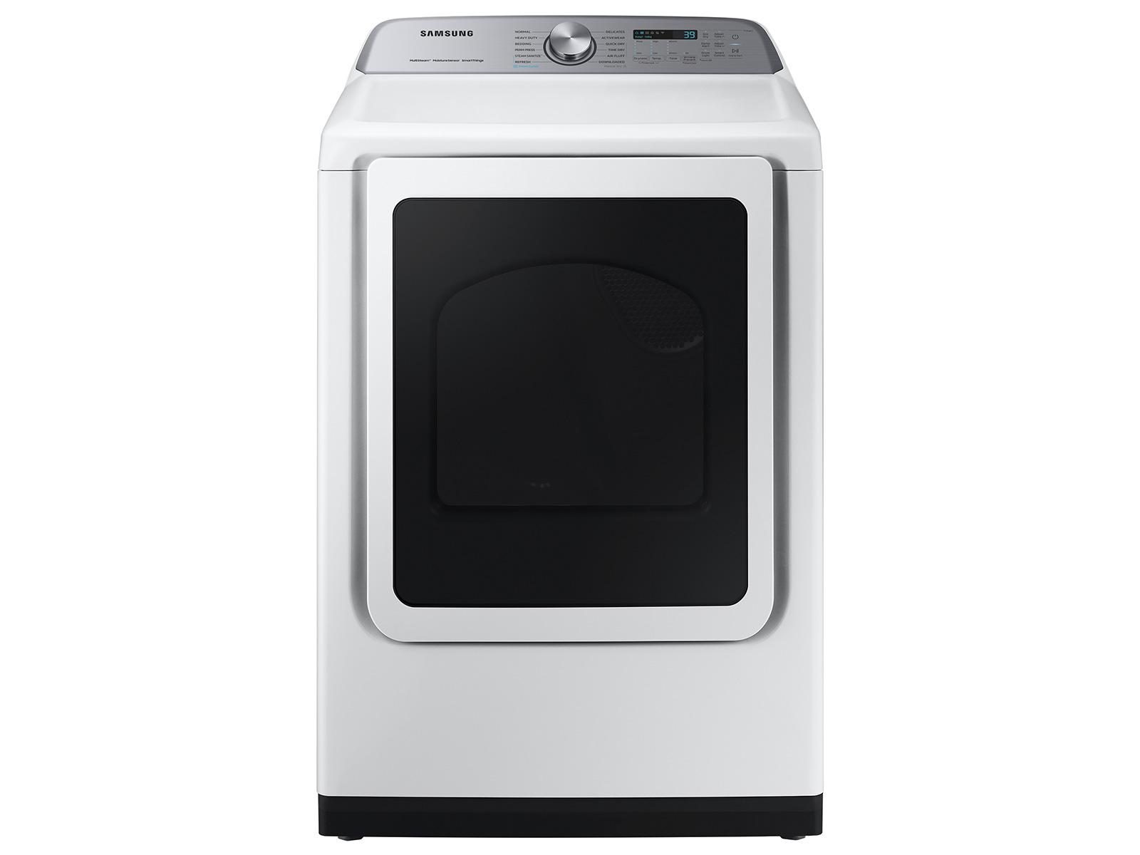 Photos - Tumble Dryer Samsung 7.4 cu. ft. Smart Electric Dryer with Steam Sanitize+ in White(DVE 