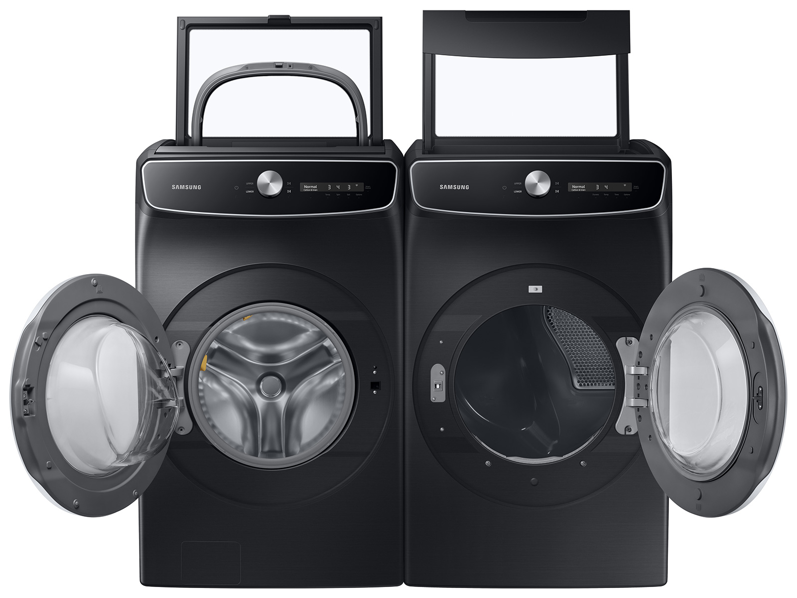 Thumbnail image of 6.0 cu. ft. Total Capacity Smart Dial Washer with FlexWash™ and Super Speed Wash in Brushed Black
