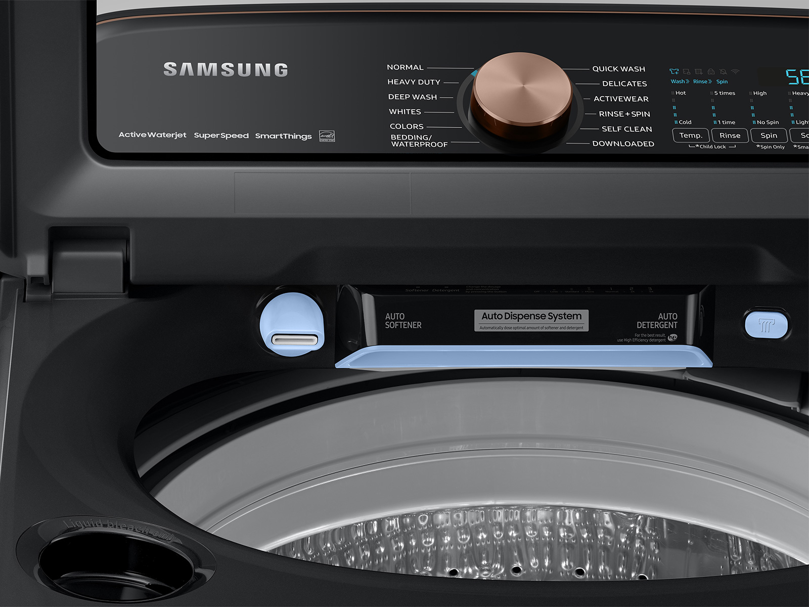 Samsung Machine à laver WA12J5730SSULO (12kg) Silver Top 700 Tours