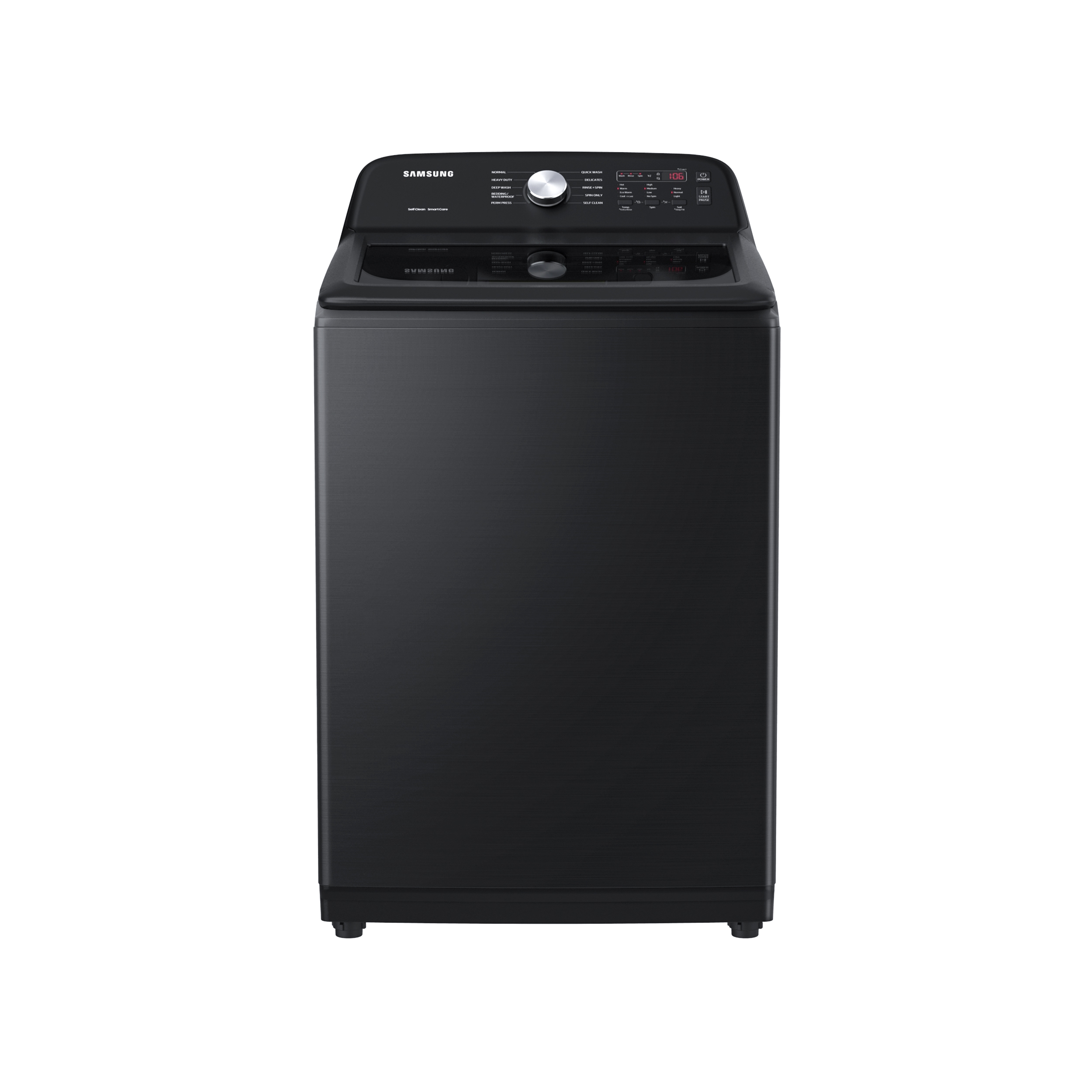 4.9 cu. ft. Large Capacity Top Load Washer with ActiveWave™ Agitator and  Deep Fill in Brushed Black