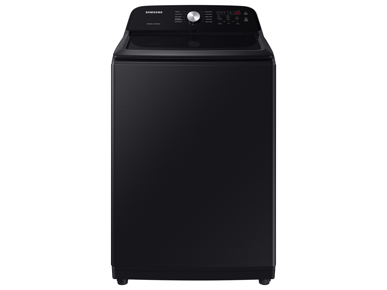 Samsung 5.0 cu. ft. Large Capacity Top Load Washer with Deep Fill and EZ Access Tub in Brushed Black (WA50B5100AV/US)