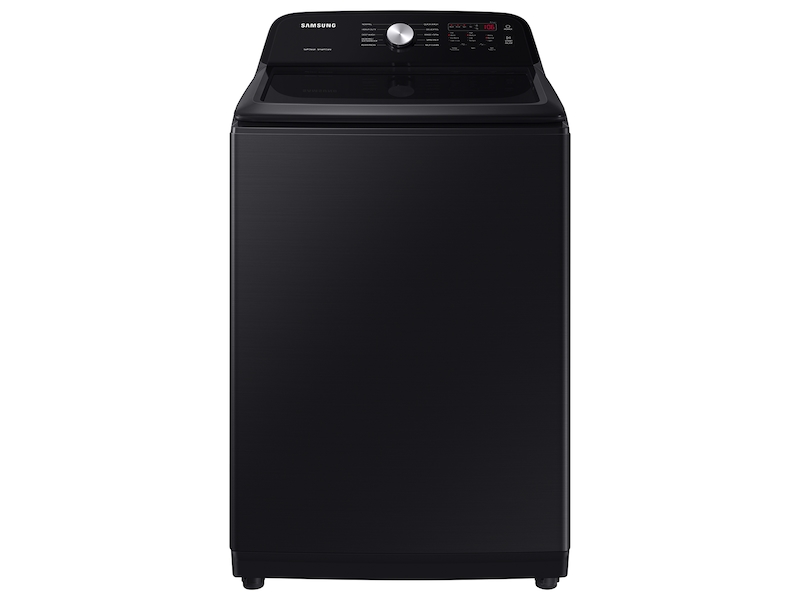 5.0 cu. ft. Large Capacity Top Load Washer with Deep Fill and EZ Access Tub in Brushed Black