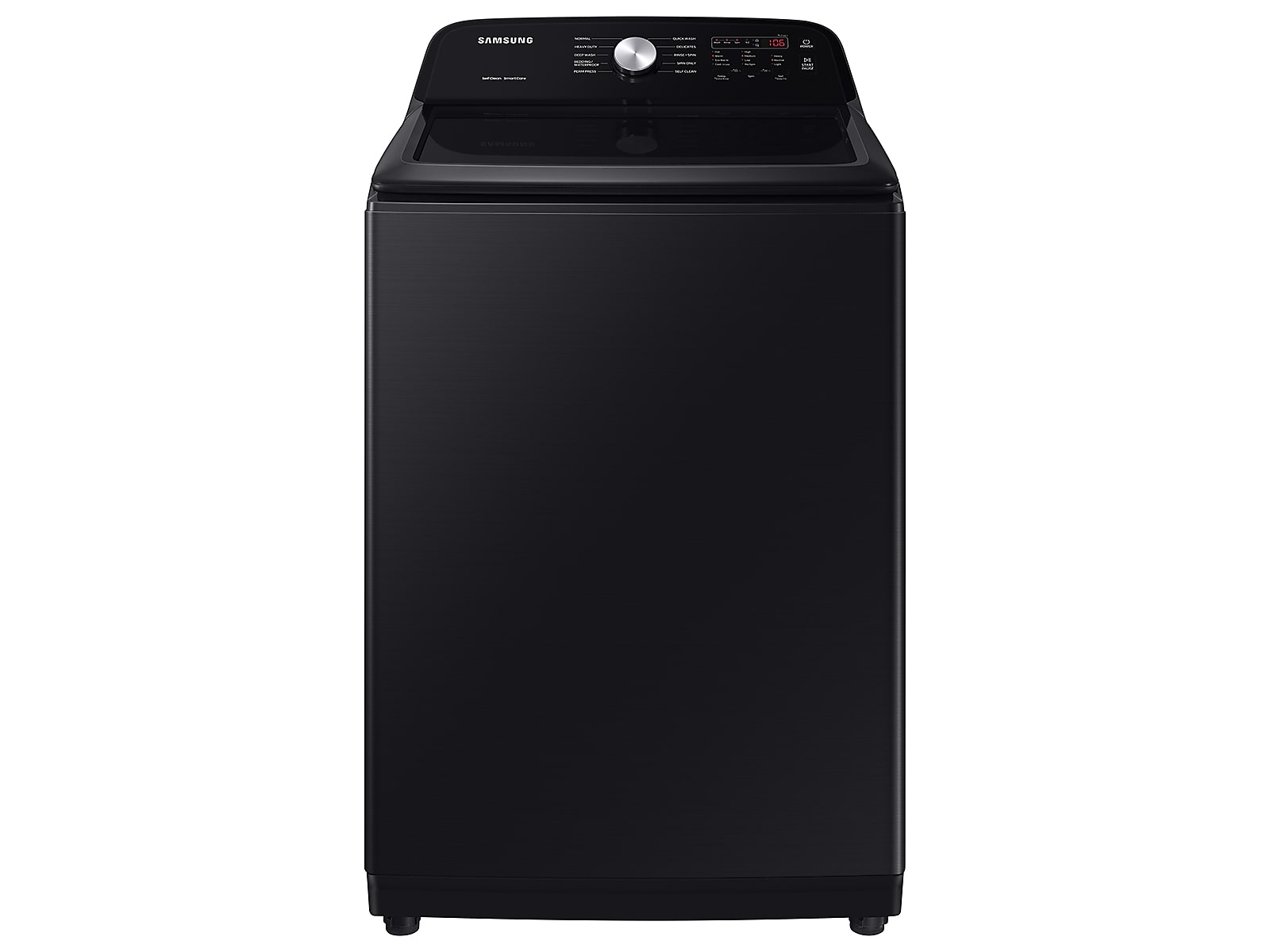 Samsung 5.0 cu. ft. Large Capacity Top Load Washer with Deep Fill and EZ Access Tub in Brushed Black (WA50B5100AV/US) photo