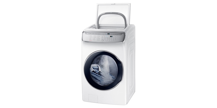 6.0 cu. ft. FlexWash™ Washer in Black Stainless Steel Washer -  WV60M9900AV/A5