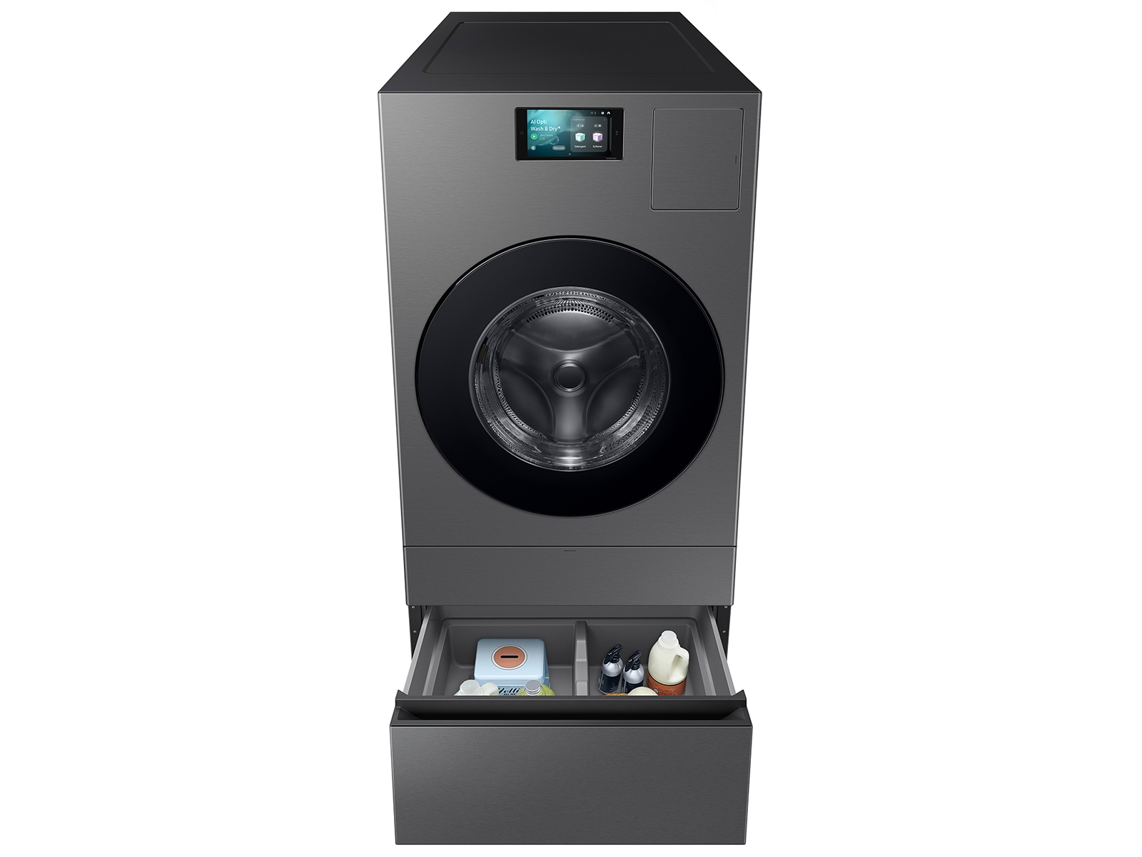 Thumbnail image of Bespoke AI Laundry Combo™ All-in-One 5.3 cu. ft. Ultra Capacity Washer and Ventless Heat Pump Dryer in Dark Steel