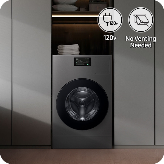 Bespoke AllinOne AI Washer & Dryer Laundry Combo™ 5.3 cu. ft. in Dark