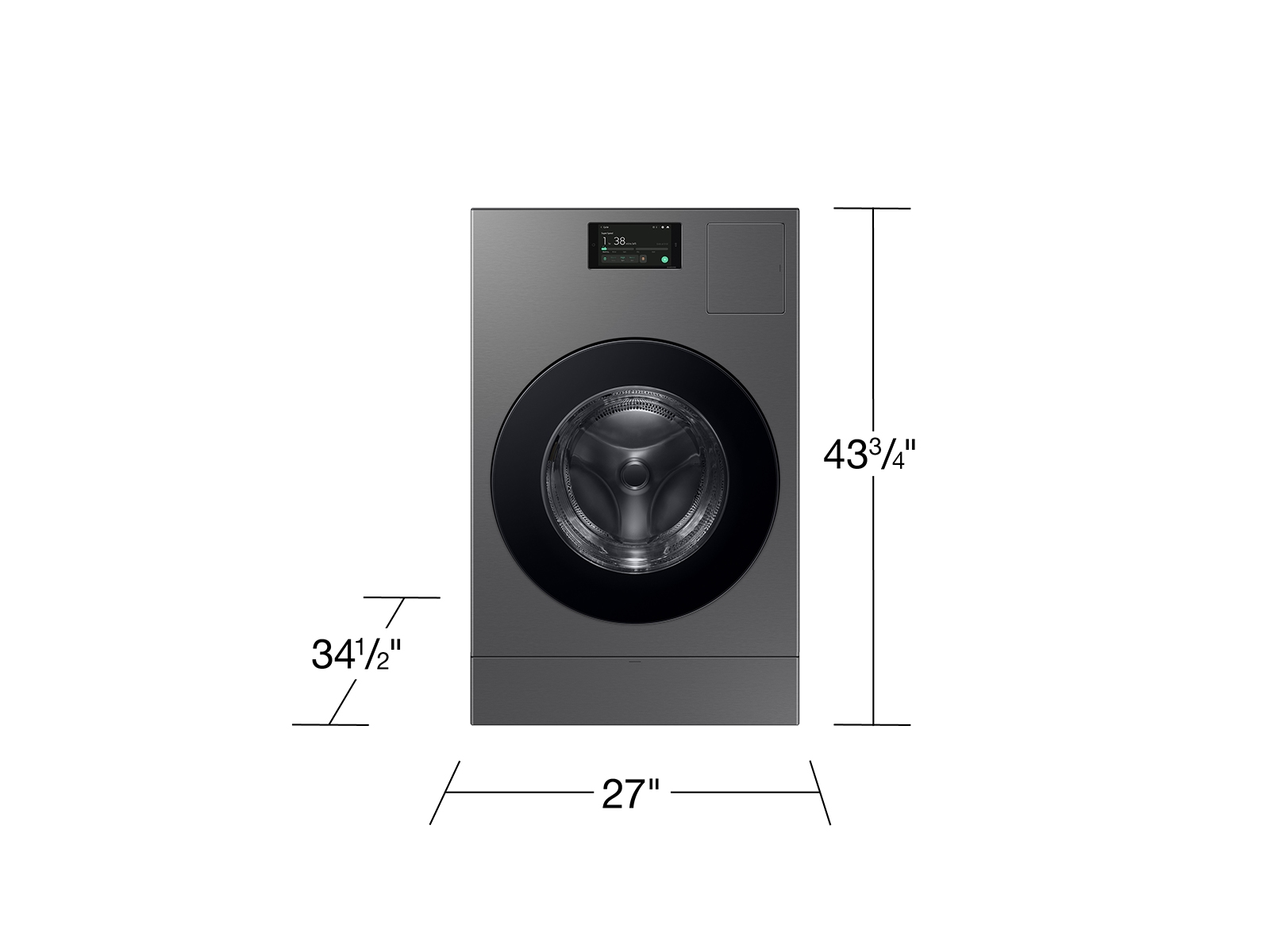 Thumbnail image of Bespoke AI Laundry Combo&trade; All-in-One 5.3 cu. ft. Ultra Capacity Washer and Ventless Heat Pump Dryer in Dark Steel