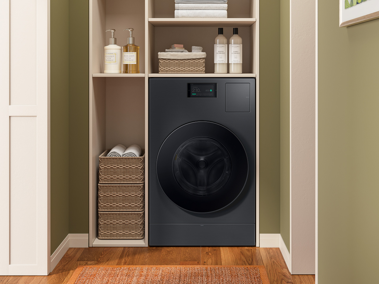 Bespoke All-in-One AI Washer & Dryer Laundry Combo™ 5.3 cu. ft. in Dark ...