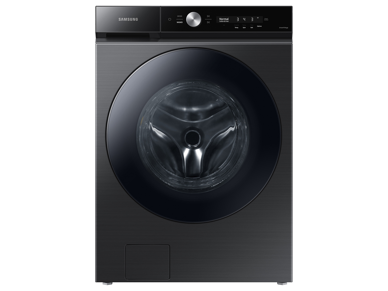 Samsung Bespoke 5.3 cu. ft. Ultra Capacity Front Load Washer with Super Speed Wash and AI Smart Dial in Brushed Black(WF53BB8700AVUS)
