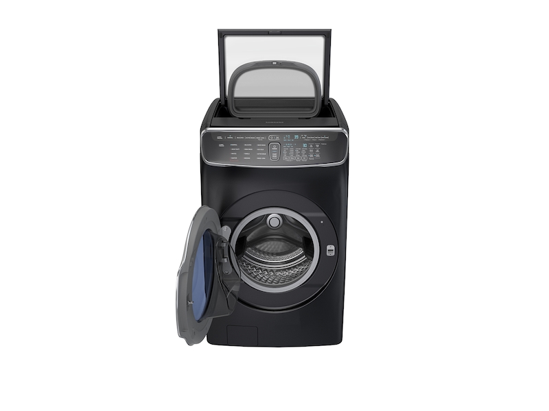 6.0 cu ft. Smart Washer with Flexwash in Black Stainless Steel